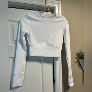 NWOT Move Theology Cropped Athletic Top